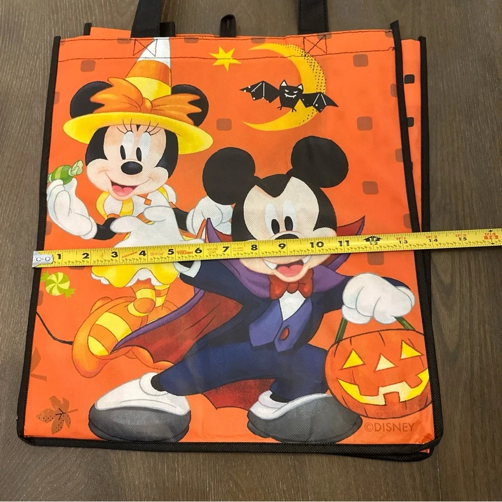 Disney Mickey Mouse Minnie Mouse Halloween Reusable Tote Bags Lot Of‎ 2 NWT